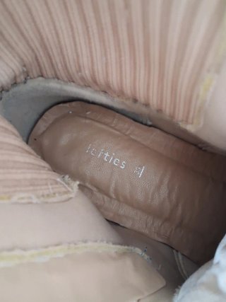 Botas menina bege