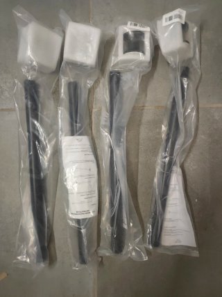 4 Barre per tende o armadi MEISENBERG 50-80cm 25mm