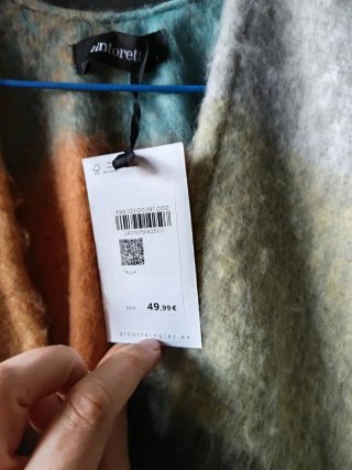 Poncho Tintoretto Multicolor Talla Única