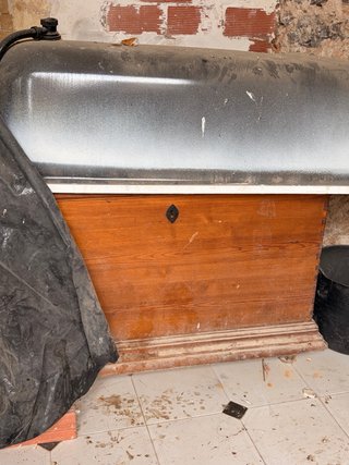 Gran arcón de pino macizo