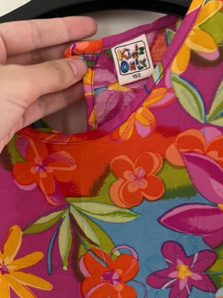 Vestido vintage estampado flores talla S