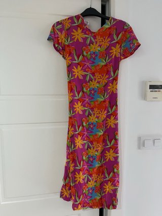Vestido vintage estampado flores talla S