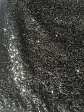 Falda corta lentejuelas negra