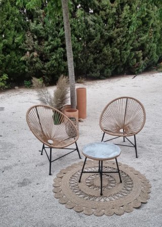 Conjunto 2 Sillas Acapulco y Mesa
