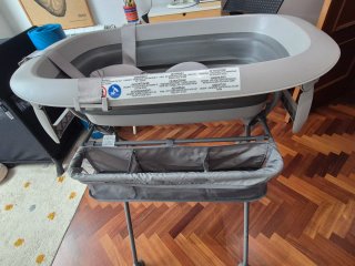 Bañera Bebé Twistshake Plegable + Soporte + cojín