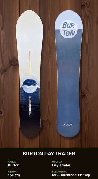 Tabla Snowboard Burton Day Trader 150