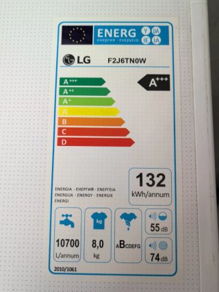 Lavadora LG Direct Drive 8Kg