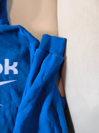 Sudadera con Capucha Reebok Azul Clásica - Talla M
