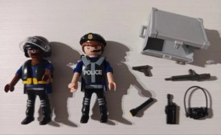 Playmobil Coche y Lancha Policía