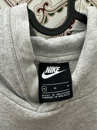 Sudadera Nike Air Gris y Blanca