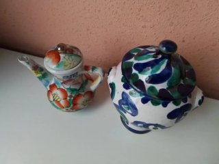 Juego de cerámica decorativa