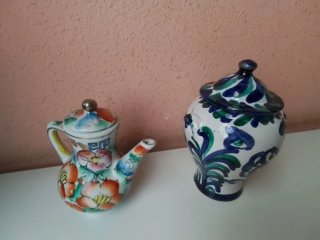 Juego de cerámica decorativa