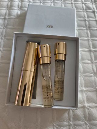 Perfume Zara Temptation para bolso dorado
