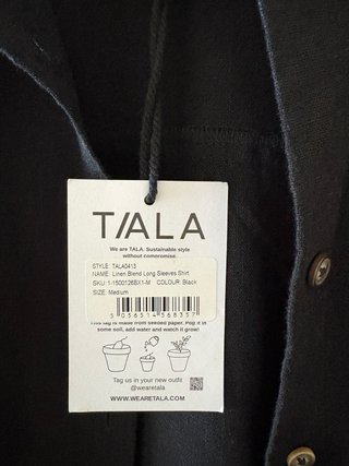 Camisa Larga Lino TALA Talla M