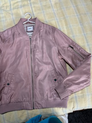 Casaco bomber rosa seco