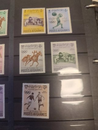 Serie Sellos Postales Olimpiadas Afganistán