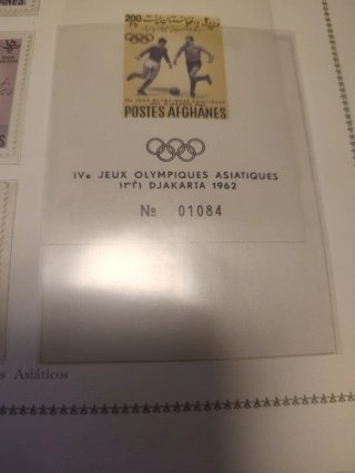 Serie Sellos Postales Olimpiadas Afganistán