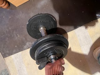 Mancuerna Negra 10 Kg Domyos