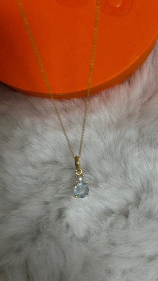 Collar Tous Oro 18k Topacio y Perla