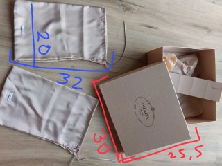 Scatola Prada per scarpe rosa cipria