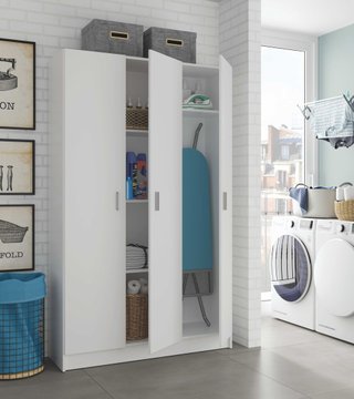 EasyMueble | Use armario 3 puertas escobero