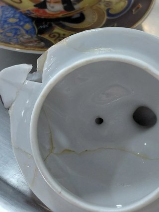 Juego de té japonés Satsuma Dragónware