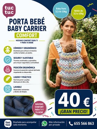 Portabebés Baby Carrier Tuc Tuc Comfort
