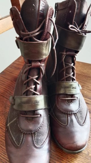 Botines Panama Jack Marrones y Dorados