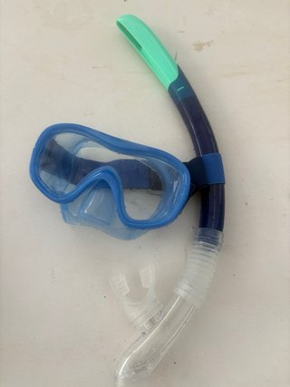 Gafas y tubo snorkel Decathlon Azul