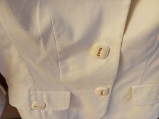 Giacca Luisa Spagnoli bianca taglia 42