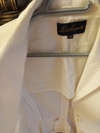Giacca Luisa Spagnoli bianca taglia 42