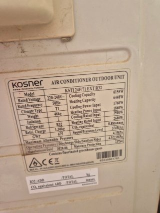 Aire Acondicionado Kosner Inverter