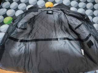 Chaqueta Cuero Negra Talla L