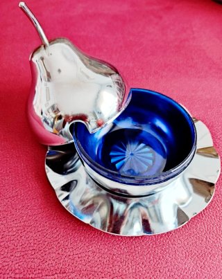 Azucarero Diseño Cristal y Metal