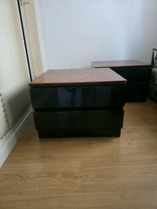 Estructura Cama + Mesitas + Cómoda