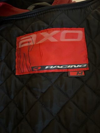 Giacca Moto Donna AXO Vera Pelle Rossa