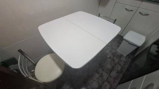 Mesa Cocina + 2 Taburetes Cromados