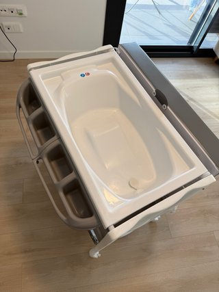 Cambiador y bañador bebé