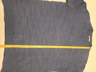 Jersey Zara punto grueso azul/gris