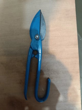 Tijeras de hojalatero cortachapas azul