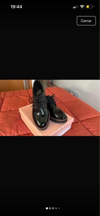 Zapatos Ana Carlo tipo blucher charol