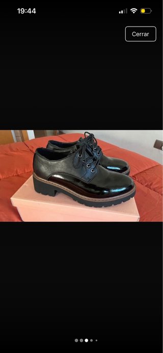Zapatos Ana Carlo tipo blucher charol