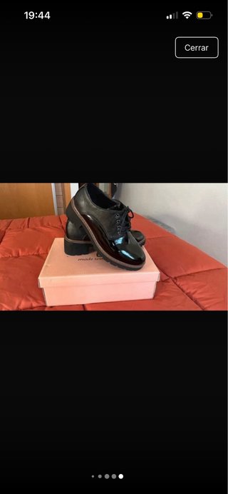 Zapatos Ana Carlo tipo blucher charol
