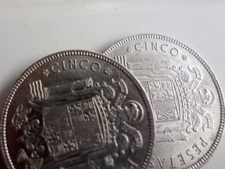 Lote de 2 Monedas de 5 Pesetas 1949 Franco