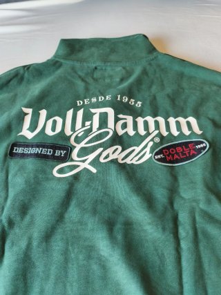 Sudadera Gods verde con cremallera