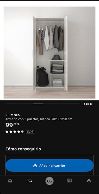 Armario Blanco Ikea brimnes