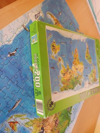 Puzzle Mundo 200 piezas World-line
