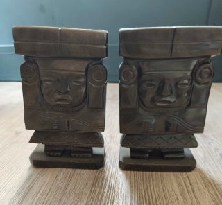 Pareja Figuras Aztecas Chalchiuhtlicue Diosa Agua