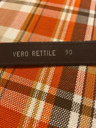 Cintura vintage vera pelle di rettile