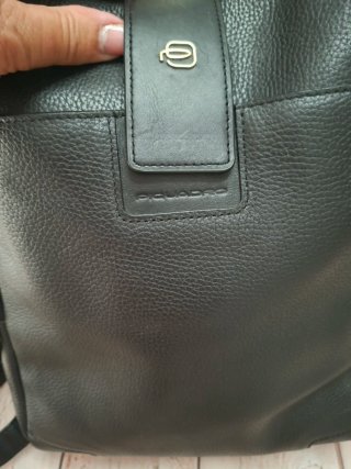 Mochila Piel Piquadro Negra Poco Uso